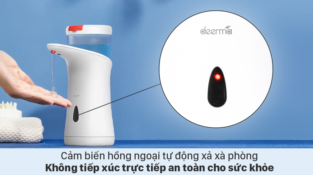 Máy rửa tay tự động thông minh DEERMA XS100 - Cảm biến hồng ngoại