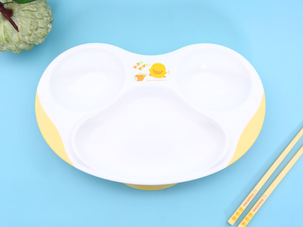 Khay ăn 3 ngăn PIYOPIYO PY630105 cho bé từ 9 tháng 1
