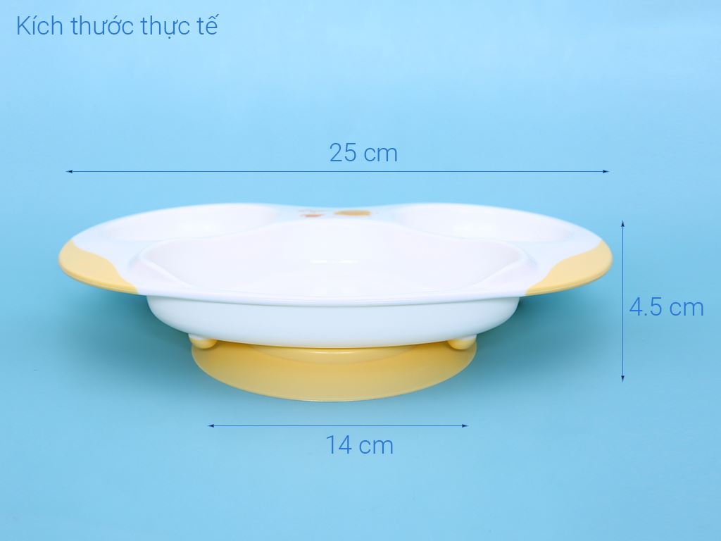 Khay ăn 3 ngăn PIYOPIYO PY630105 cho bé từ 9 tháng 5
