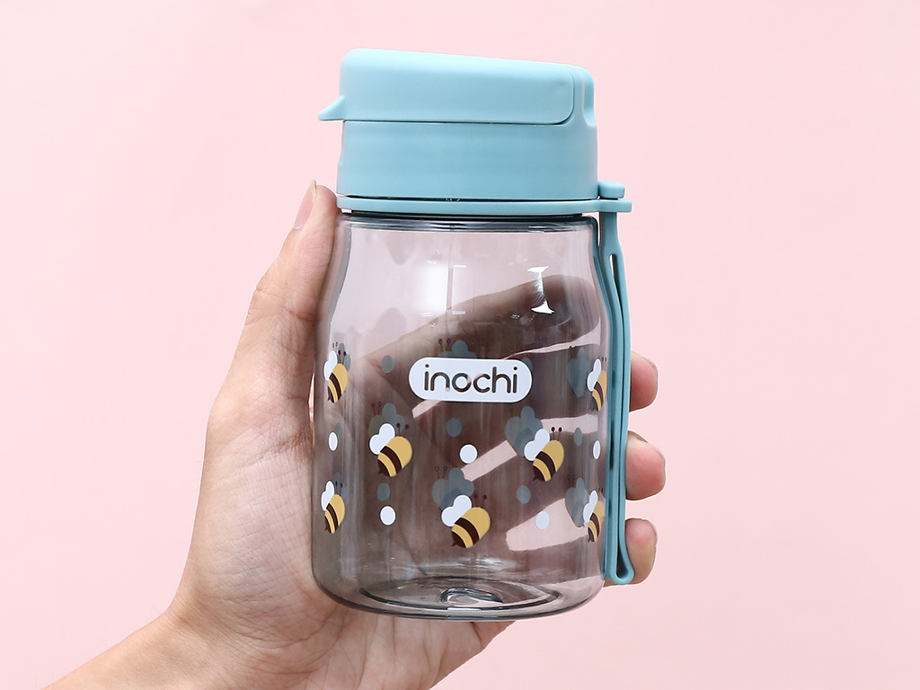 Bình đựng nước nhựa Tritan, PP Inochi Kita Fami 350 ml - Màu ngẫu nhiên 7
