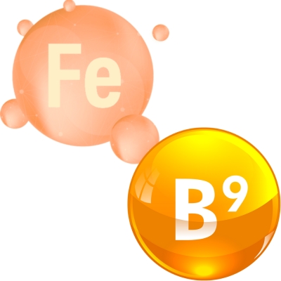 Bổ sung sắt, acid folic