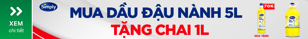 Mua Dầu Ăn Simply 5L Tặng 1L