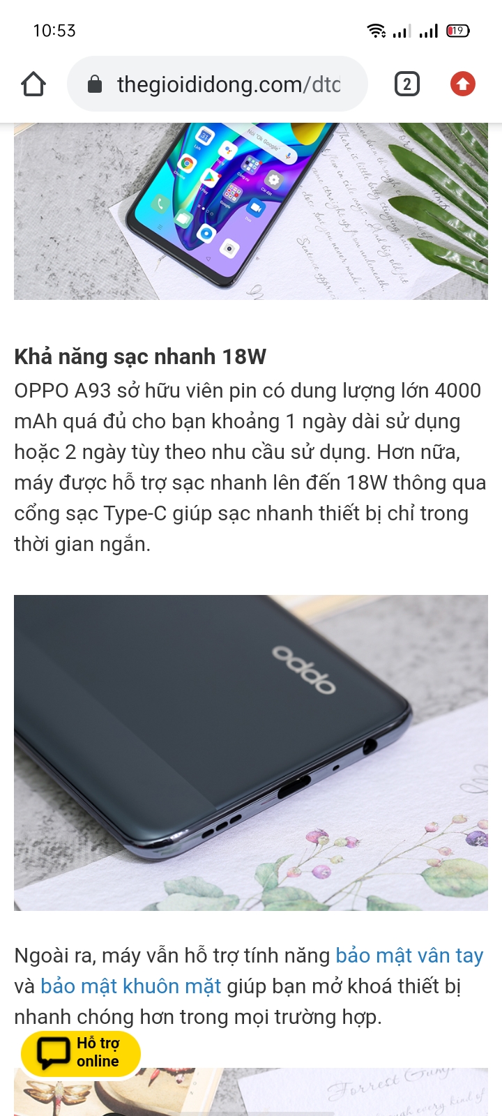 Oppo A93 - Cập Nhật Thông Tin, Hình Ảnh, Đánh Giá