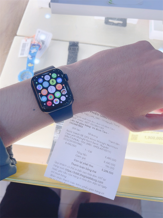 Apple Watch SE 2022 GPS 40mm viền nhôm dây thể thao giá rẻ, trả góp