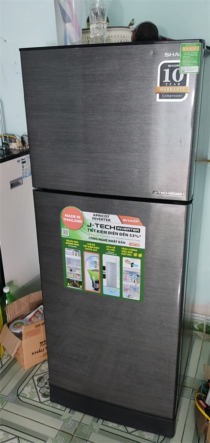 Tủ lạnh Sharp Inverter 182 lít SJ-X201E-DS giá tốt, có trả góp