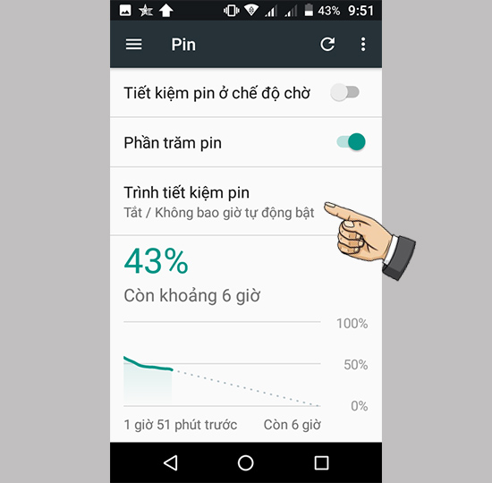 Bước 2: Chọn Trình tiết kiệm pin
