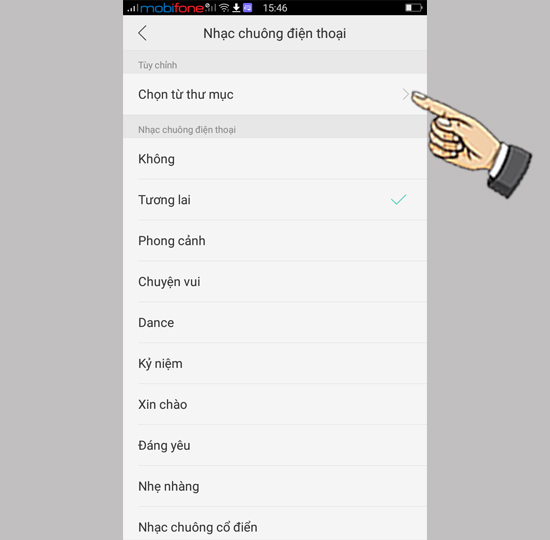 Bước 3: Chọn từ thư mục.