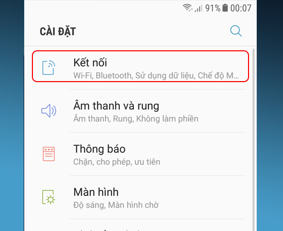 Bước 2: Tiếp theo, chọn Kết nối.