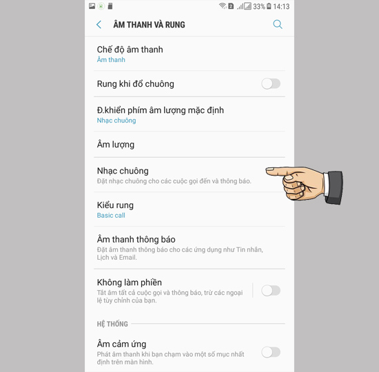 Chọn nhạc chuông