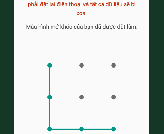 Bước 3: Trước khi cài đặt vân tay thì bạn hãy tạo mật khẩu dự phòng.