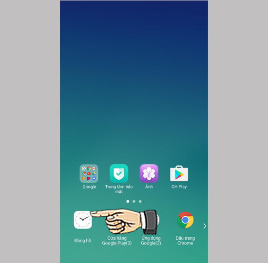 Chọn tiện ích yêu thích.