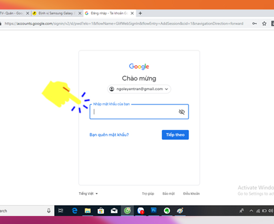 Bước 1: Đầu tiên bạn sẽ vào link Quản lý thiết bị Android để đăng nhập tài khoản và mật khẩu được sử dụng của thiết bị bị mất.