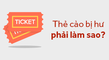 Card bị hỏng mà chưa nạp thì làm như thế nào?