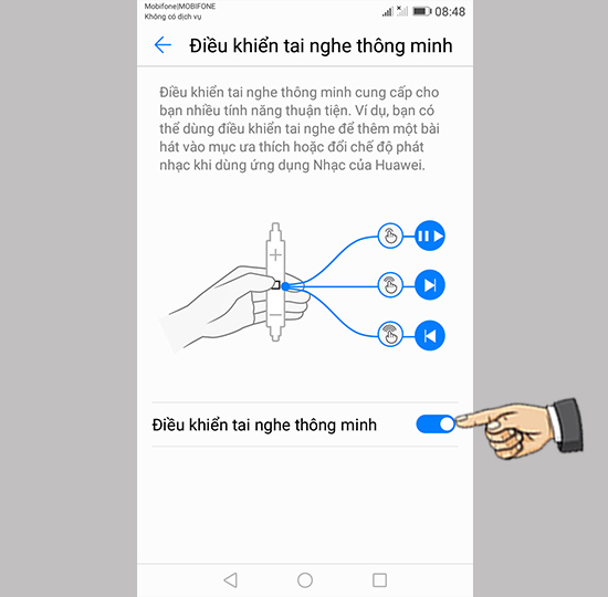 Bước 3: Bật  chức năng.