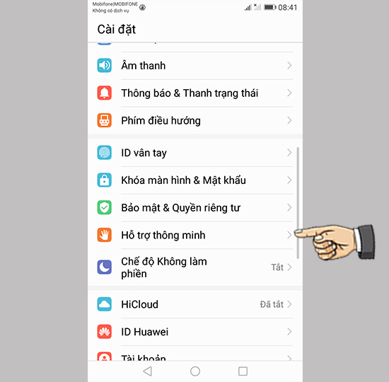 Chọn Hỗ trợ thông minh