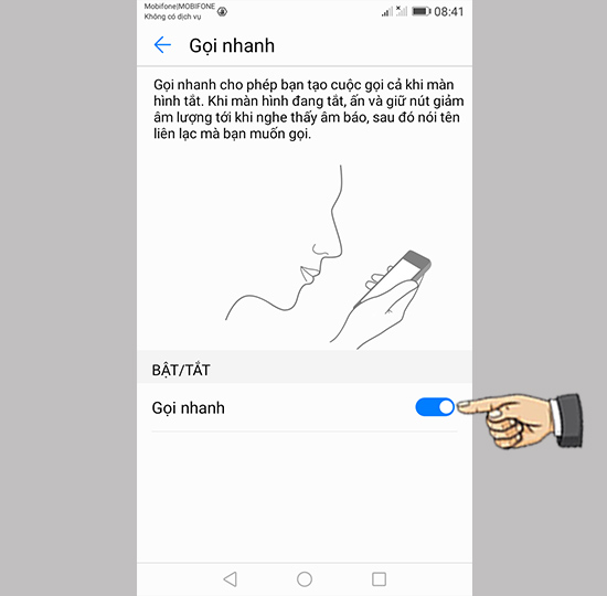 Bật Gọi nhanh