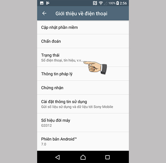Vào trạng thái