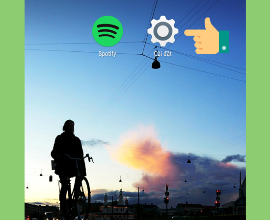 Bước 1: Vào Cài đặt.