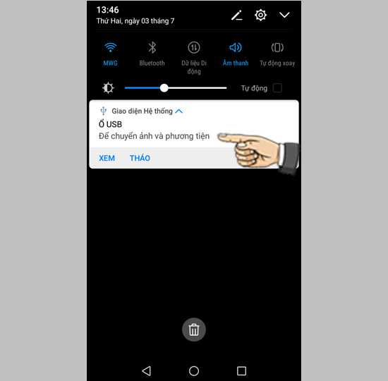 Bước 3: Thông báo kết nối thành công.