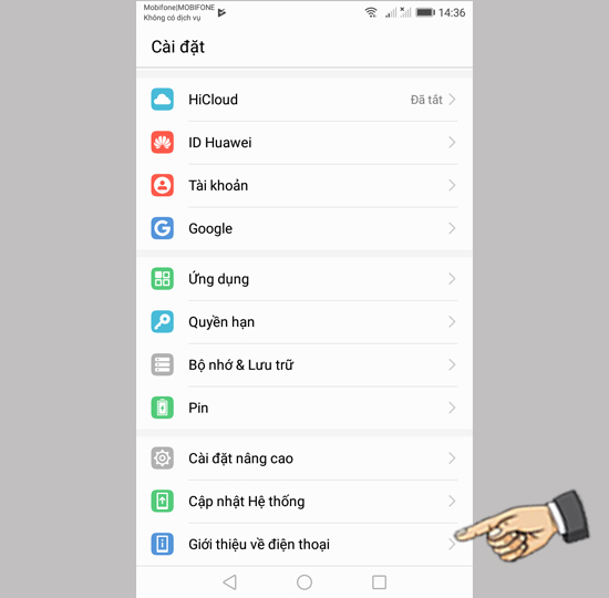  chọn Giới thiệu về điện thoại