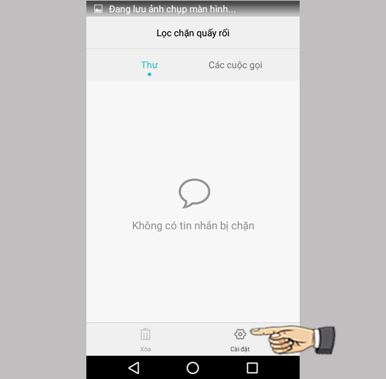 Bước 3: Chọn Cài đặt