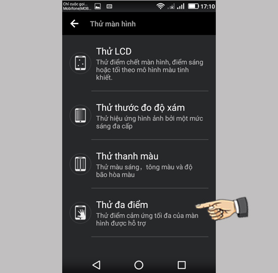 Bước 2: Chọn Thử đa điểm