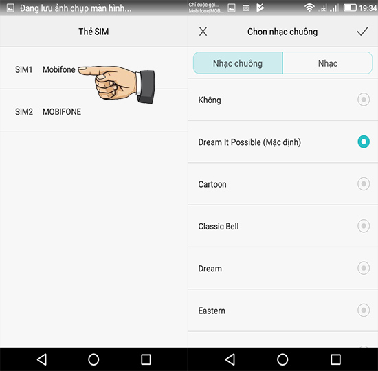 Nhạc chuông sim 1.