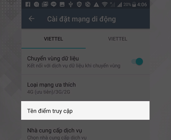 Bước 3: Bạn chọn tên điểm truy cập.