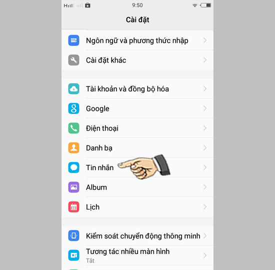 chọn tin nhắn