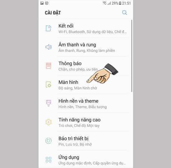 Chọn bố cục theo ý thích.