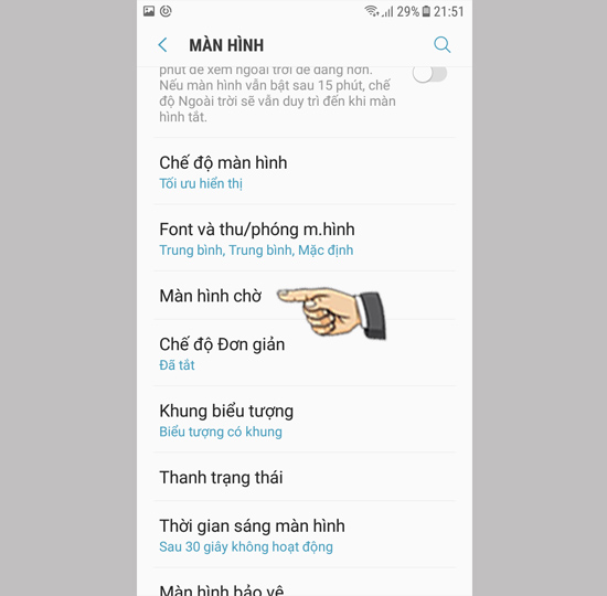 Chọn bố cục theo ý thích.