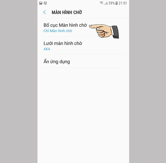 Chọn bố cục theo ý thích.