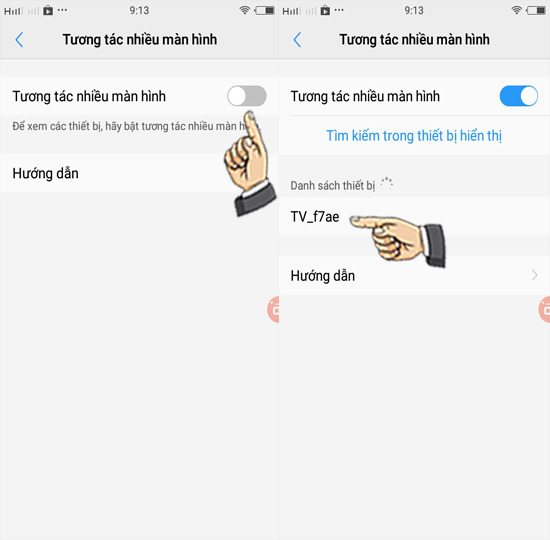 Bước 2: Bật và tìm thiết bị.