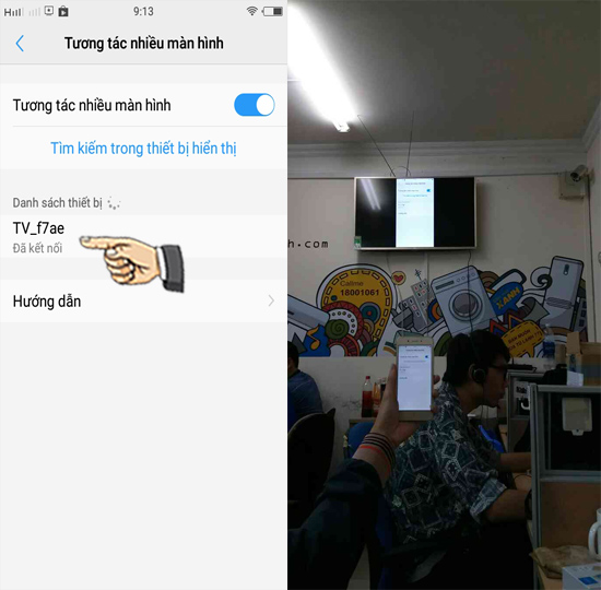 Bước 3: Đã kết nối thành công.