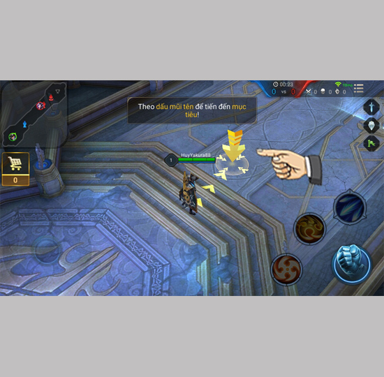 Bước 3: Giao diện trong game.