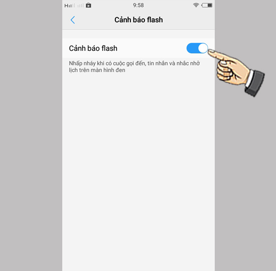 Bước 3: Bật tính năng.