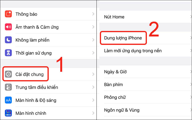 Cách xóa dung lượng ảo trên iPhone, giải phóng bộ nhớ iPhone - Trung Tâm  Đào Tạo Việt Á