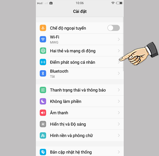 chọn Điểm ph&aacute;t s&oacute;ng c&aacute; nh&acirc;n