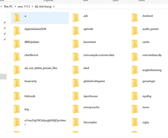 Bước 3: Chọn nơi bạn muốn sao chép/di chuyển dữ liệu đến và bạn có thể thực hiện như trên 1 chiếc USB.