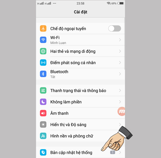 Bản cập nhật hệ thống