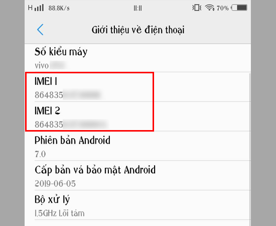 3. Bạn sẽ thấy được các thông tin về máy của bạn.