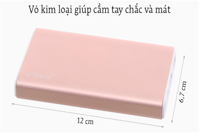Top 3 pin sạc dự phòng vỏ kim loại tốt