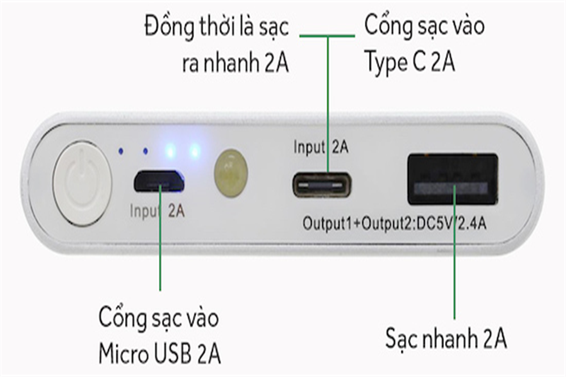 Top 3 pin sạc dự phòng vỏ kim loại tốt