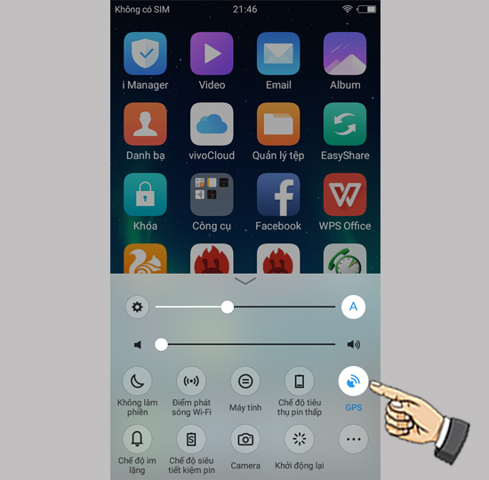 Bước 1: Bật dịch vụ định vị.