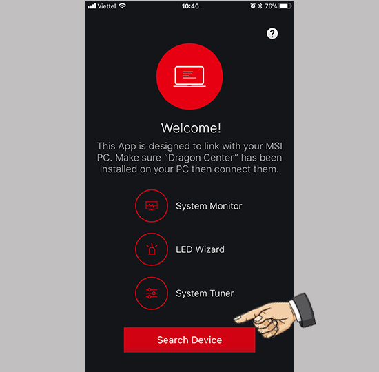 Chọn search device