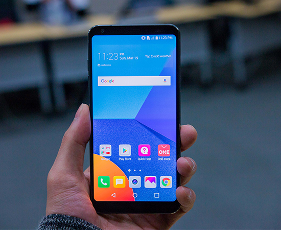 Chiếc máy LG G6 là chiếc điện thoại tiên phong sử dụng công nghệ 18:9