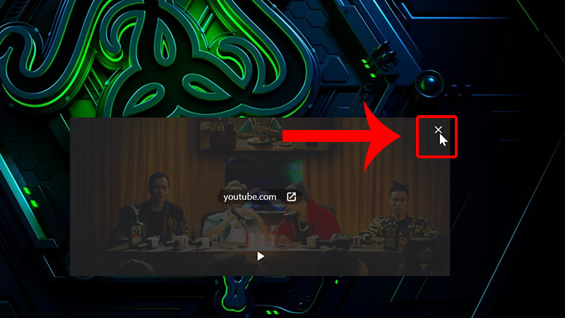Tắt cửa sổ video thu nhỏ