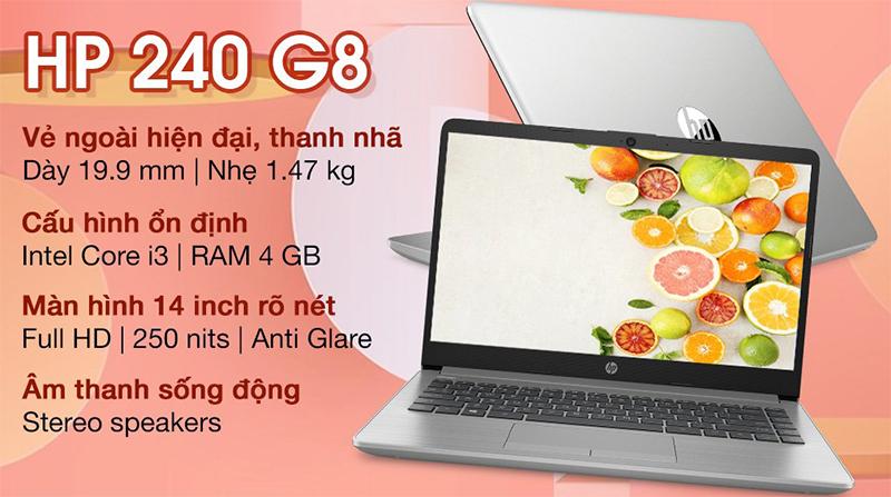 Sơ lược về Laptop HP 240 G8 i3 1005G1