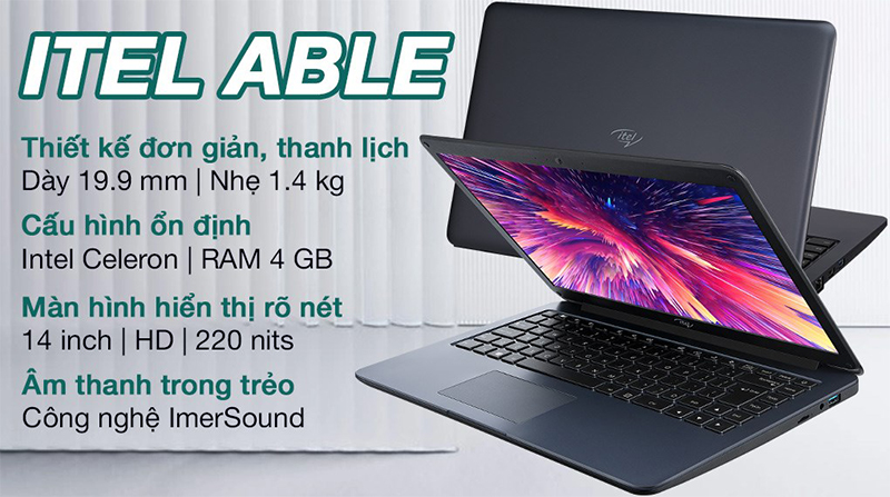 Sơ lược Laptop Itel ABLE 1S N4020