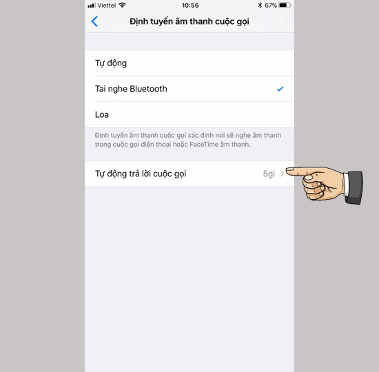 Tự động trả lời cuộc gọi